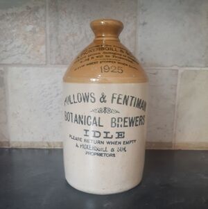 Hollows & Fentiman Botanical Brewers Idle Antique Stoneware Flagon Jug